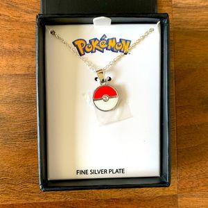 Pokémon Pokeball Necklace Real Sterling silver